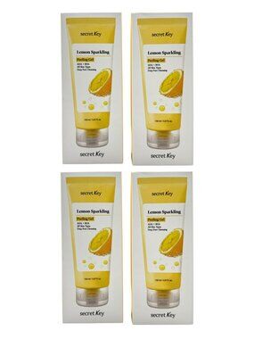 4x Secret Key Lemon Sparkling Peeling Gel Deep Pore Cleansing 150ml ea EXP 9/28